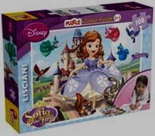 Opakowanie Sofia the First Puzzle + Colour 2 in 1