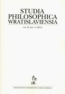 Opakowanie Studia philosophica wratislaviensia 2/2014