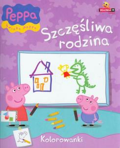 Okładka książki Świnka Peppa Kolorowanki - Szczęsliwa rodzina