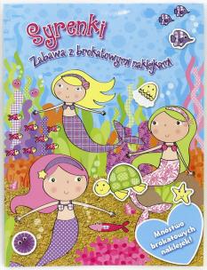 Okładka książki Syrenki - Zabawa z brokatowymi naklejkami