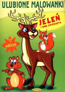 Okładka książki Ulubione malowanki - Jeleń i inne zwierzęta PASJA