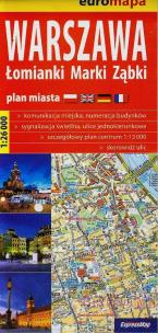 Opakowanie Warszawa plan miasta