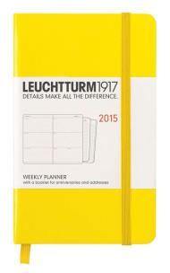 Opakowanie Weekly Planner 2015 Pocket cytrynowy