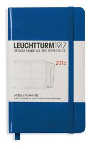 Opakowanie Weekly Planner 2015 Pocket niebieski