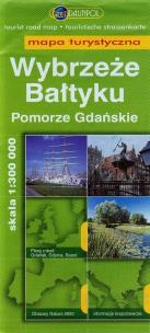 Opakowanie Wybrzeże Bałtyku Pomorze Gdański mapa turystyczna