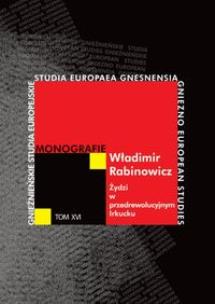 Okładka książki Żydzi w przedrewolucyjnym Irkucku
