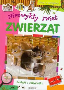 Okładka książki Album z naklejkami. Niezwykły świat zwierząt cz.4
