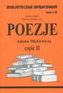 Okładka książki Biblioteczka opracowań nr 038 Poezje cz. II