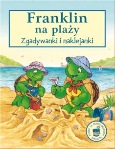 Okładka książki Franklin na plaży - zgadywanki i naklejanki