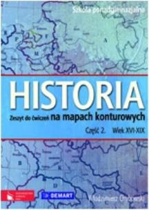 Okładka książki Historia LO ćw. na mapach konturowych 2 DEMART/PWN