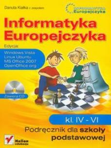 Okładka książki Informatyka Europejczyka SP 4-6 podr VISTA w.2009