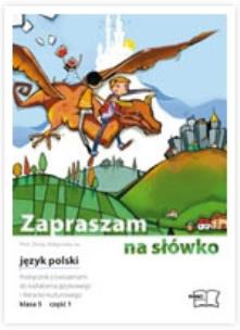 Okładka książki J. Polski SP 5 Zapraszam na słówko podr. cz.1