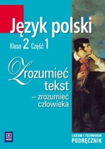 Okładka książki J.polski LO Zrozumieć tekst 2/1 WSiP
