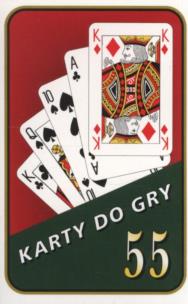 Okładka książki Karty - 55 listków TREFL