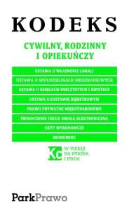 Okładka książki Kodeks cywilny, rodzinny i opiekuńczy