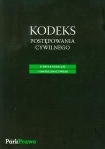 Okładka książki Kodeks postępowania cywilnego z notatnikiem i orzecznictwem