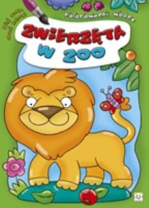 Okładka książki Kolorowanki wodne. Zwierzęta w zoo