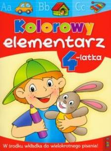 Okładka książki Kolorowy elementarz 4-latka LITERKA