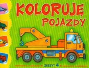 Okładka książki Koloruję pojazdy cz.4