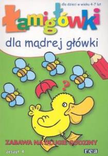 Okładka książki Łamigłówki dla mądrej  zeszyt 4 REA