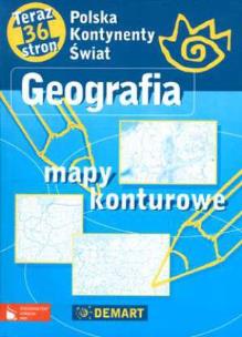 Okładka książki Mapy Konturowe - Geografia DEMART/PWN
