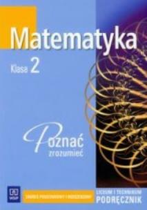 Okładka książki Matematyka LO Poznać... 2 podr Z.P+R WSiP