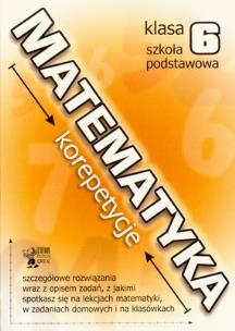 Okładka książki Matematyka SP 6 korepetycje GREG