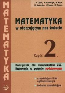 Okładka książki Matematyka w otacz ZSZ cz.2 pod PODKOWA (brązowa)