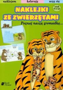 Okładka książki Naklejki ze zwierzętami Poznaj naszą gromadkę