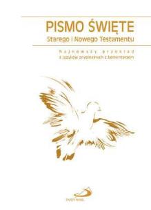 Okładka książki Pismo Święte ST i NT (biała oprawa)