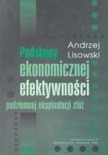 Okładka książki Podstawy ekonomicznej efektywności podziemnej eksploatacji złóż