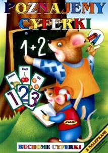 Okładka książki Poznajemy cyferki, ruchome cyferki PASJA