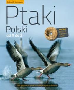 Okładka książki Ptaki Polski od A do Ż + CD