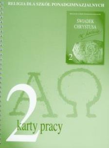 Okładka książki Religia 2 Świadek Chrystusa w świecie Karty pracy