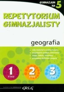 Okładka książki Repetytorium Gimnazjalisty geografia GREG