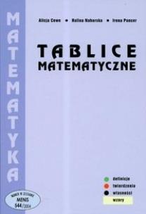 Okładka książki Tablice Matematyczne Cewe twarda oprawa PODKOWA