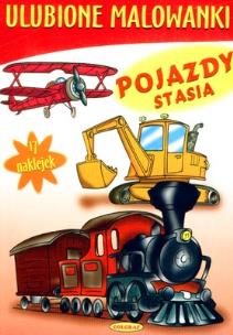 Okładka książki Ulubione malowanki - Pojazdy Stasia PASJA