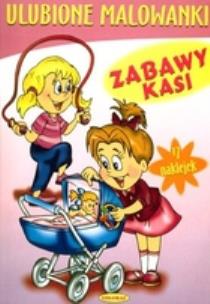 Okładka książki Ulubione malowanki Zabawy Kasi