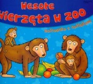 Okładka książki Wesołe zwierzeta w zoo - malowanka LITERKA