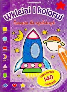 Okładka książki Wklejaj i koloruj - fioletowa