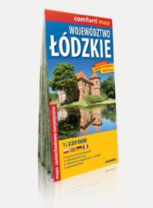 Opakowanie Województwo Łódzkie laminowana mapa samochodowo-turystyczna 1:220 000