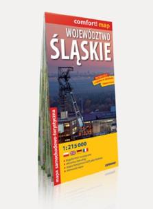 Opakowanie Województwo Śląskie laminowana mapa samochodowo-turystyczna 1:215 000