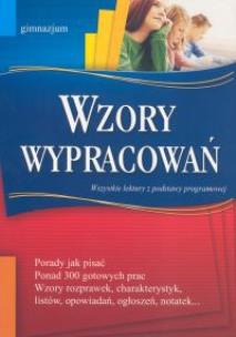 Okładka książki Wzory wypracowań gimnazjum