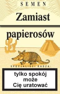 Okładka książki Zamiast papierosów - żółte SEVEN