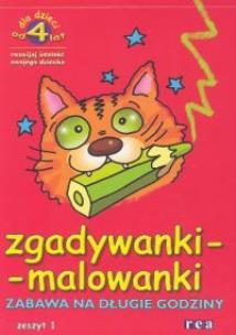 Okładka książki Zgadywanki - malowanki zeszyt  1  REA