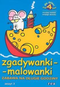 Okładka książki Zgadywanki - malowanki zeszyt  3 REA