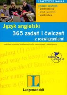 Okładka książki 365 zadań i ćwiczeń z rozwiązaniami język angielski