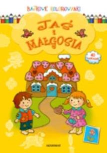 Okładka książki Bajkowe kolorowanki - Jaś i Małgosia