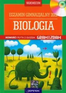 Okładka książki Biologia Vademecum egzamin gimnazjalny 2012 z płytą CD