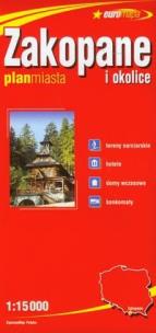Okładka książki Euromapa Zakopane i okolice 1:15 000